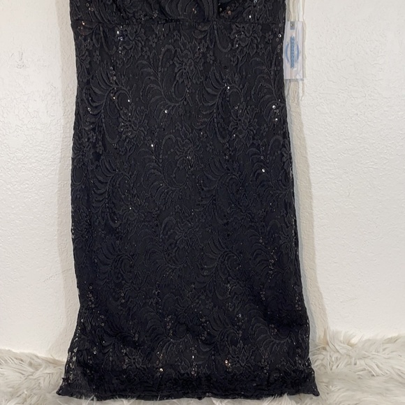 PROSECCO Sequined Black Sleeveless Cocktail Dress Size 12 NWT - Picture 3 of 8
